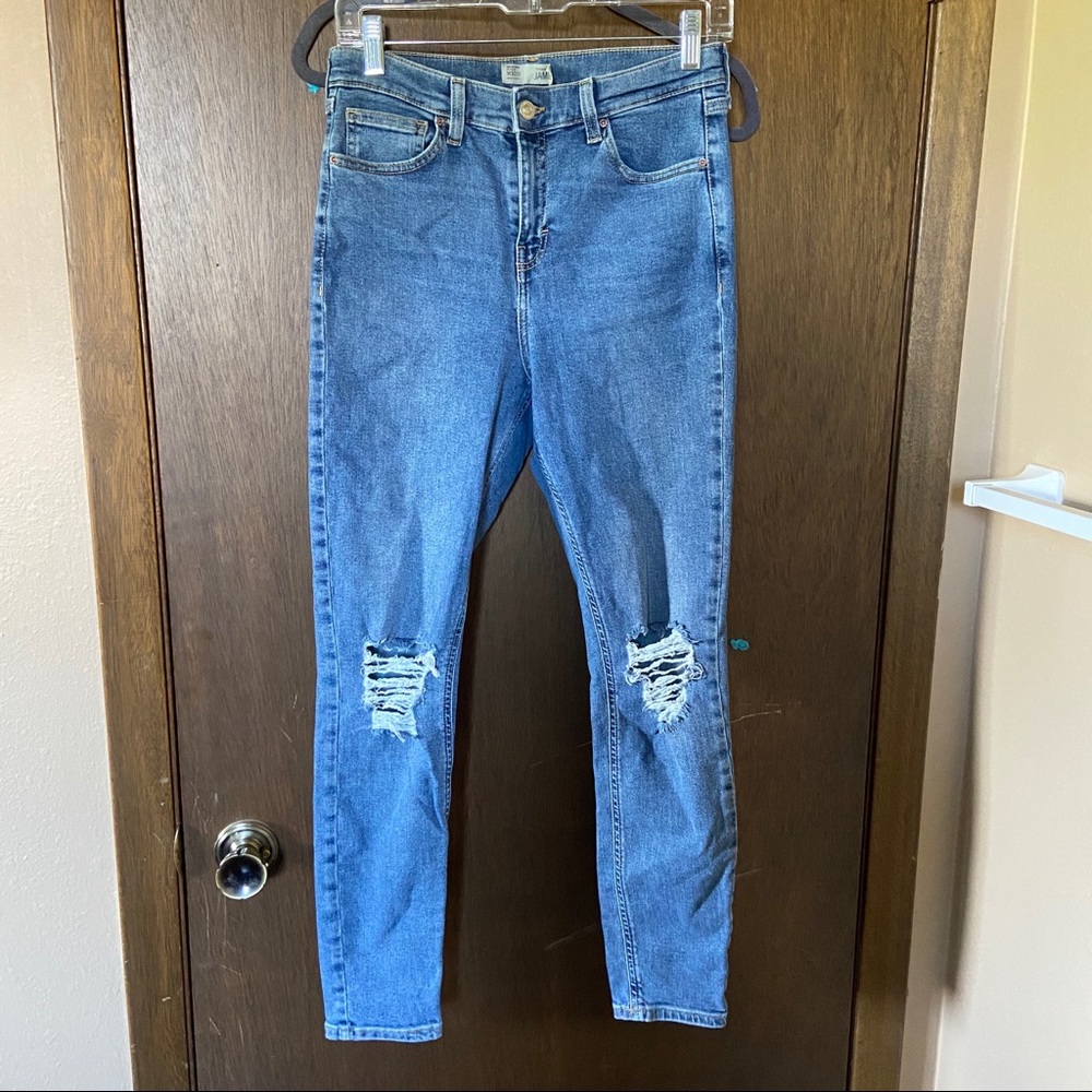 Topshop jamie rip high waist jeans